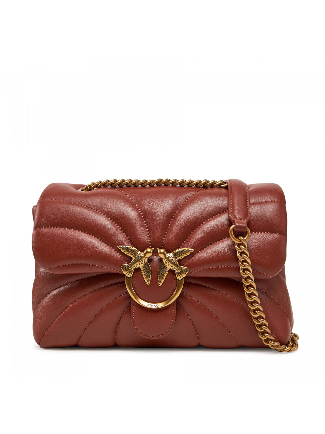 Kabelka PINKO Love Puff Classic Cl AI 24-25 PLTT 100038 A1EX Hnědá
